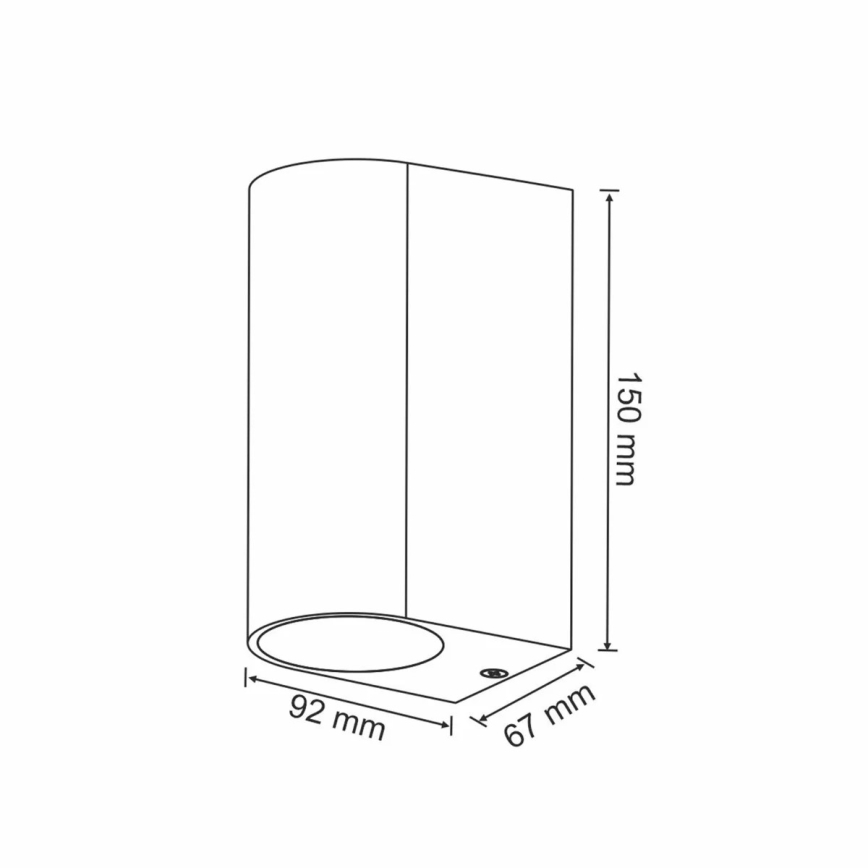 Kültéri fali spotlámpa BOSTON 2xGU10/10W/230V IP44