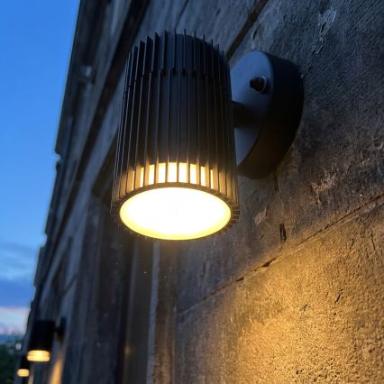 Kültéri fali spotlámpa LANTHEA 1xGU10/11W/230V IP44 fekete