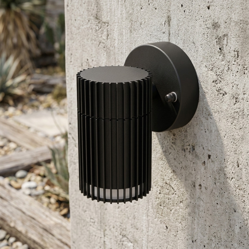 Kültéri fali spotlámpa LANTHEA 1xGU10/11W/230V IP44 fekete