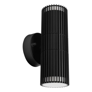 Kültéri fali spotlámpa LANTHEA 2xGU10/11W/230V IP44 fekete