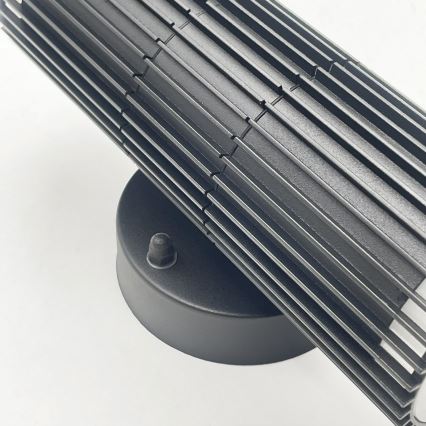 Kültéri fali spotlámpa LANTHEA 2xGU10/11W/230V IP44 fekete