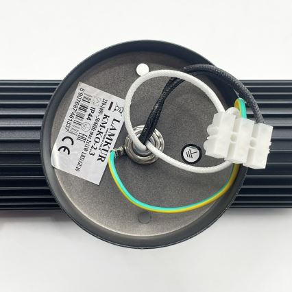 Kültéri fali spotlámpa LANTHEA 2xGU10/11W/230V IP44 fekete