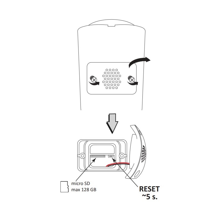 Kültéri intelligens kamera COSMO LED/230V/Wi-Fi Tuya IP66