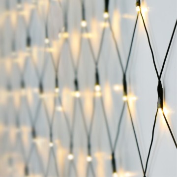 Kültéri karácsonyi LED fényfüggöny 320 LED/230V 3x1,5 m IP44 meleg fehér