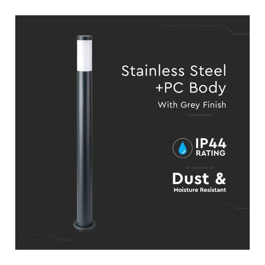 Kültéri lámpa 1xE27/60W/230V IP44 110cm antracit