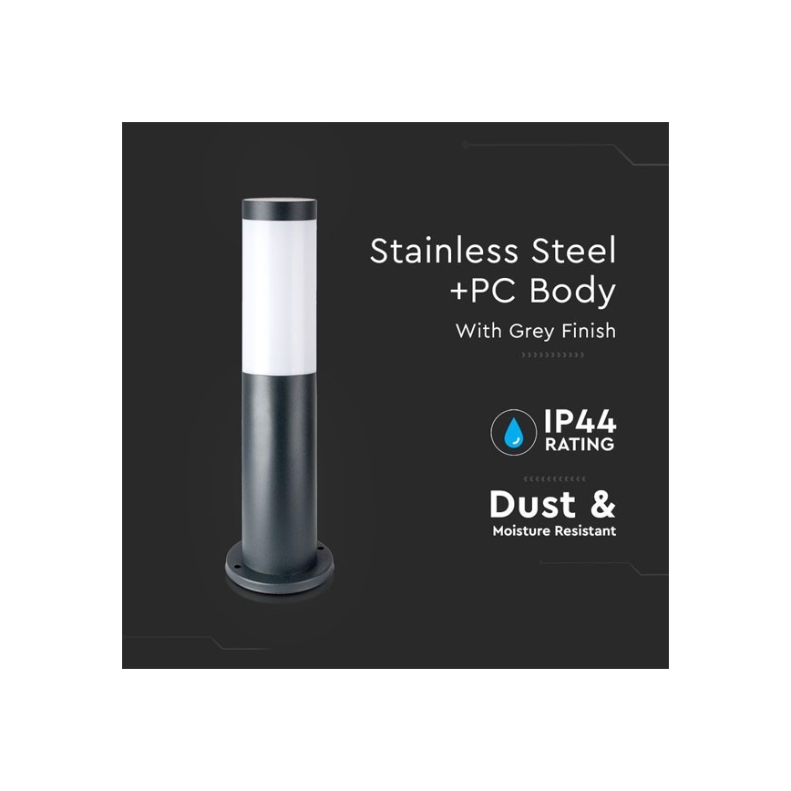 Kültéri lámpa 1xE27/60W/230V IP44 45cm antracit