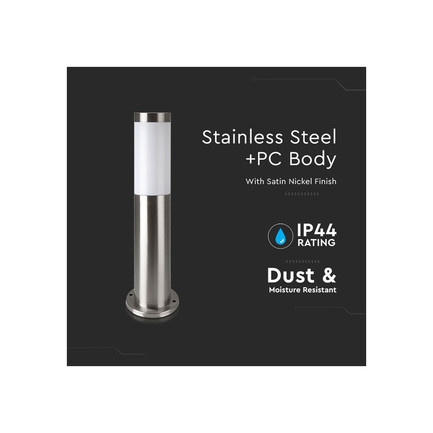 Kültéri lámpa 1xE27/60W/230V IP44 45cm matt króm