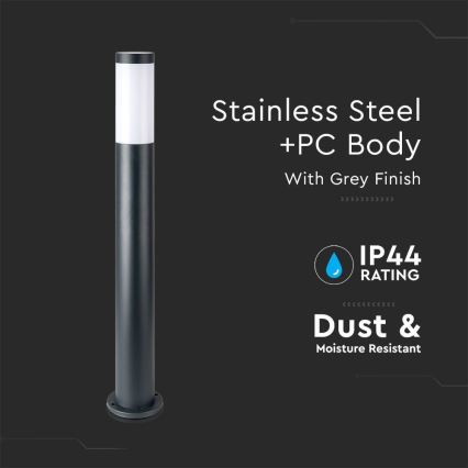 Kültéri lámpa 1xE27/60W/230V IP44 80cm antracit