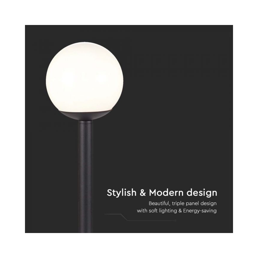 Kültéri lámpa 1xE27/60W/230V IP44 97 cm fekete