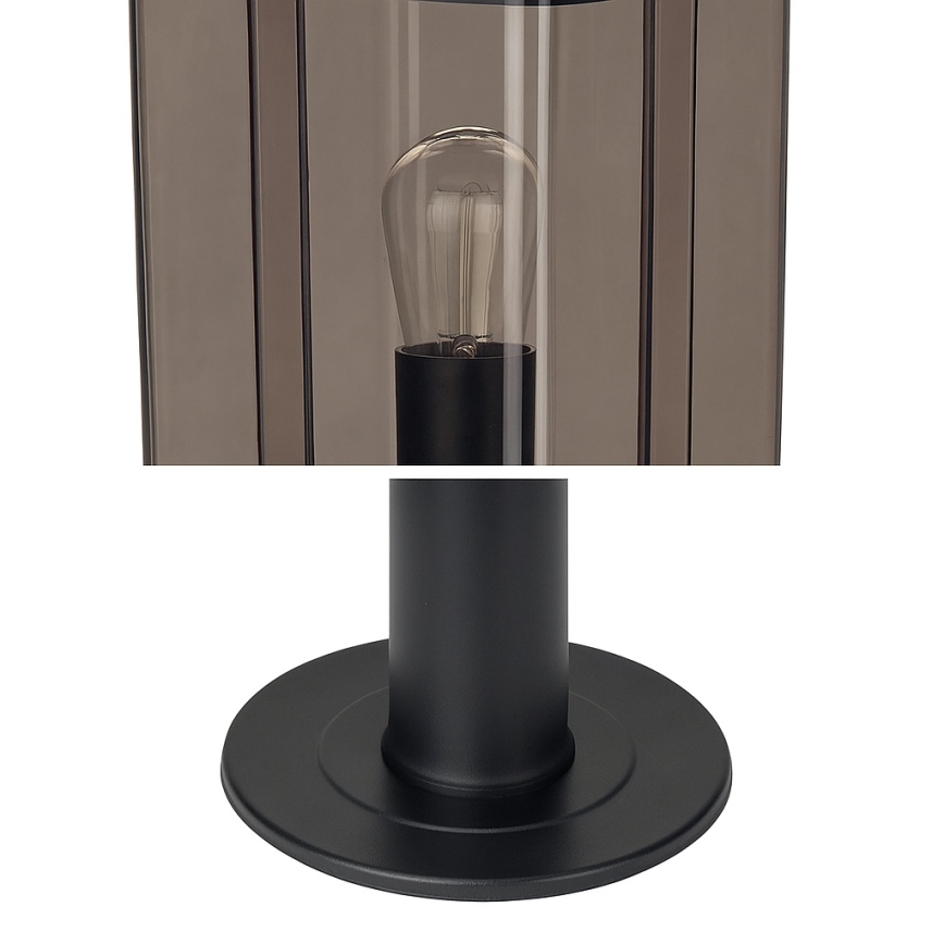Kültéri lámpa 1xE27/60W/230V IP44 fekete/füstbarna