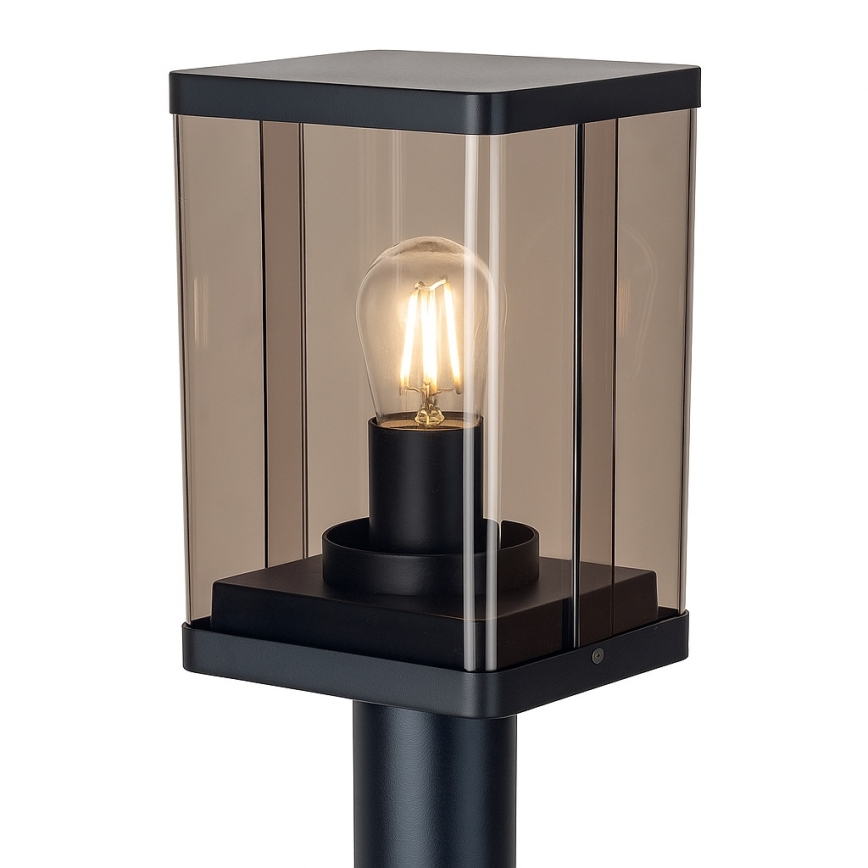 Kültéri lámpa 1xE27/60W/230V IP44 fekete/füstbarna