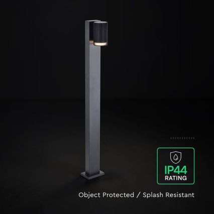 Kültéri lámpa 1xGU10/10W/230V IP44 50 cm fekete