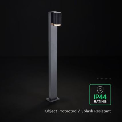 Kültéri lámpa 1xGU10/10W/230V IP44 80 cm fekete
