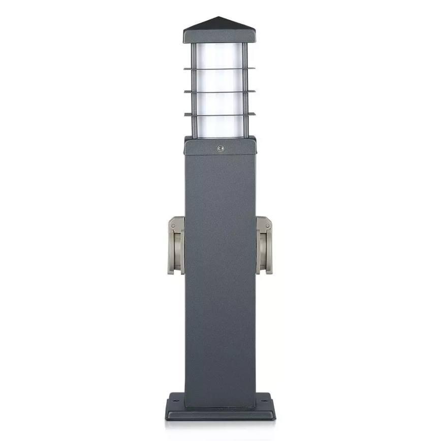 Kültéri lámpa aljzatokkal SCHUKO 1xE27/13W/230V IP44