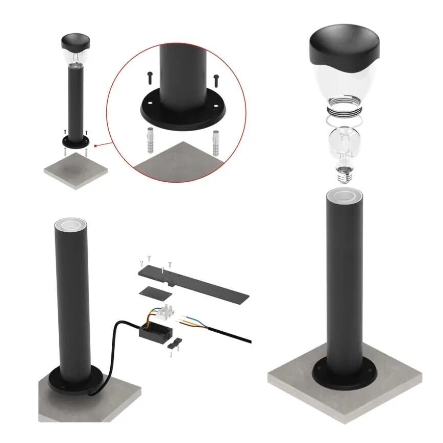 Kültéri lámpa ARTEO 1xE27/15W/230V IP44 80 cm