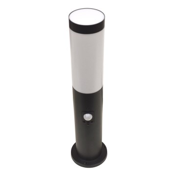 Kültéri lámpa érzékelővel LOPPA 1xE27/60W/230V 45 cm IP44 fekete