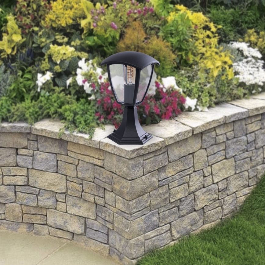 Kültéri lámpa FOX 1xE27/40W/230V IP44 fekete