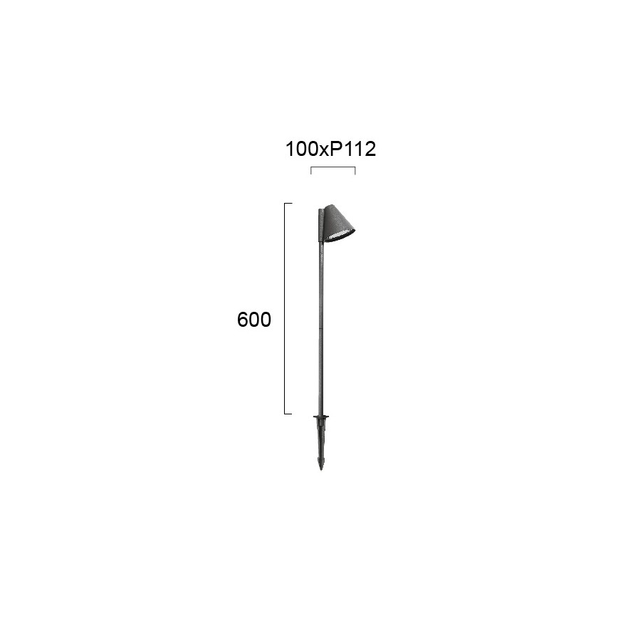 Kültéri lámpa GILBERT 1xGU10/20W/230V IP65 antracit