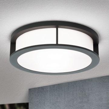 Kültéri lámpa HENRY 2xE27/15W/230V Ø30 cm IP44 antracit