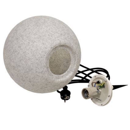 Kültéri lámpa KULA 1xE27/60W/230V átm. 30 cm IP44 szürke