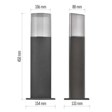 Kültéri lámpa LANA 1xE27/25W/230V IP54 45 cm