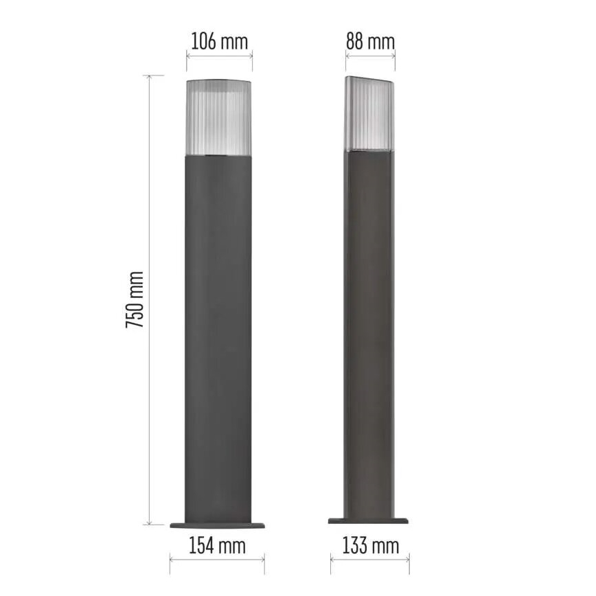 Kültéri lámpa LANA 1xE27/25W/230V IP54 75 cm