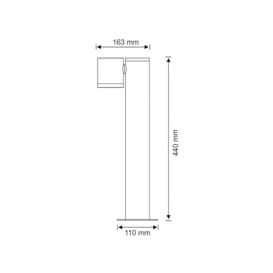 Kültéri lámpa PINO 1xGU10/10W/230V IP44 44 cm