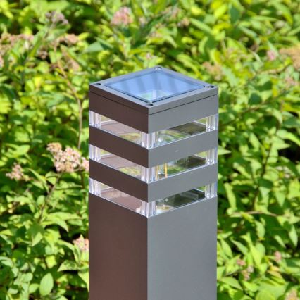 Kültéri lámpa TEKSAS 1xE27/12W/230V IP44 44 cm antracit