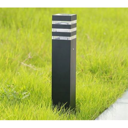 Kültéri lámpa TEKSAS 1xE27/12W/230V IP44 74 cm antracit