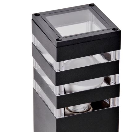 Kültéri lámpa TEKSAS 1xE27/12W/230V IP44 74 cm antracit