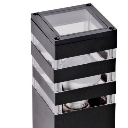 Kültéri lámpa mozgásérzékelővel TEKSAS 1xE27/12W/230V IP44 74 cm antracit