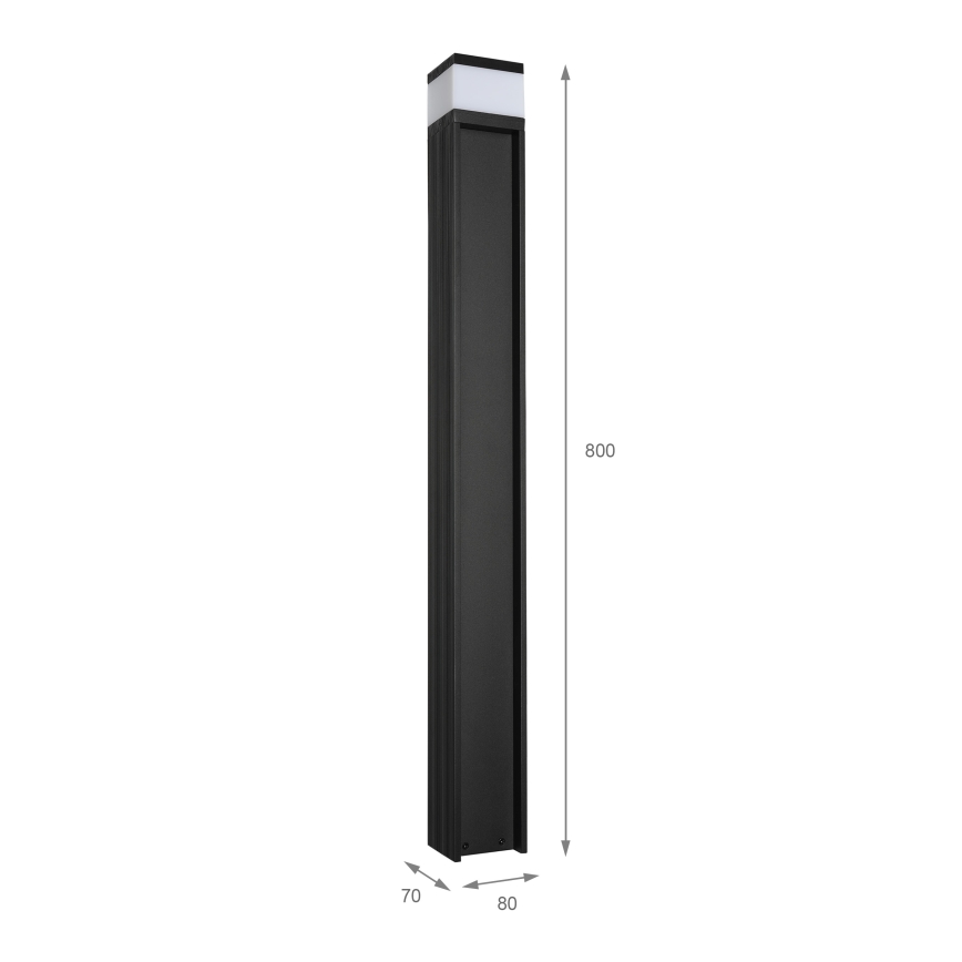 Kültéri lámpa VESPER 1xG9/5W/230V IP44 80 cm fekete