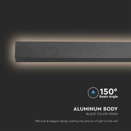 Kültéri LED fali lámpatest LED/16W/230V 4000K IP65 101 cm antracit