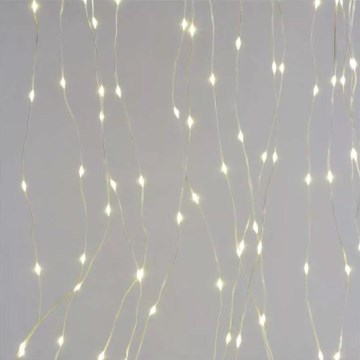 Kültéri LED fényfüzér 300 LED, 8 üzemmód, 5,9 m, IP44, meleg fehér