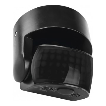 Kültéri mozgás- és alkonyatérzékelő PIR 1200W/230V IP65 fekete