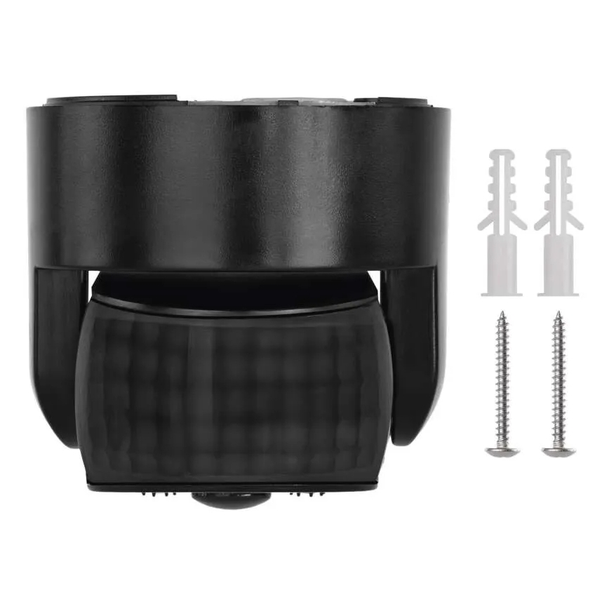 Kültéri mozgás- és alkonyatérzékelő PIR 1200W/230V IP65 fekete