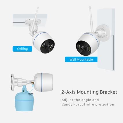 Kültéri okos kamera RJ45 Wi-Fi/HD 1080p Tuya