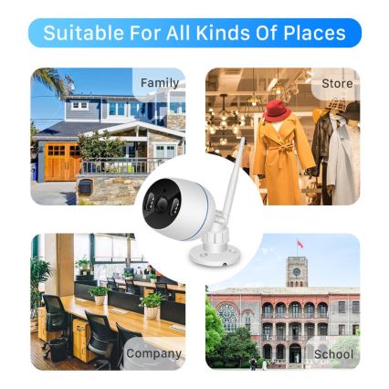 Kültéri okos kamera RJ45 Wi-Fi/HD 1080p Tuya