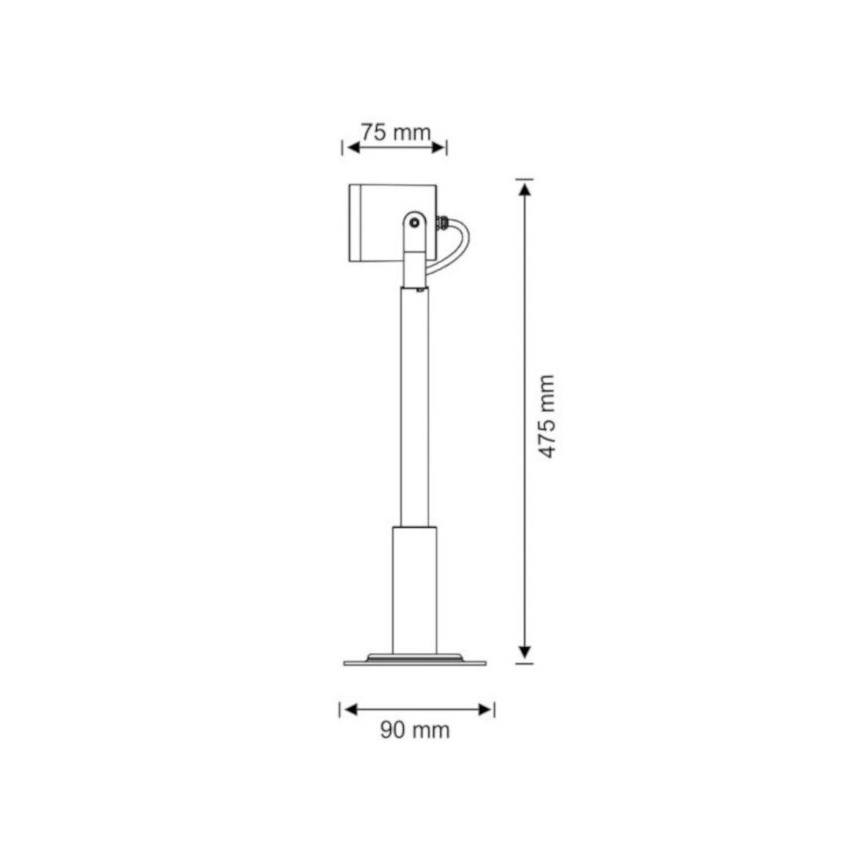 Kültéri reflektor PINO 1xGU10/10W/230V IP44 48 cm
