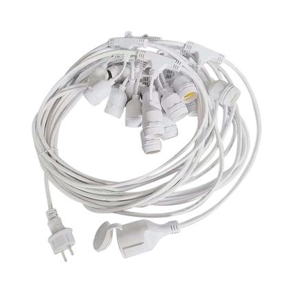Kültéri STRING égősor 15xE27/40W/230V 15m IP65