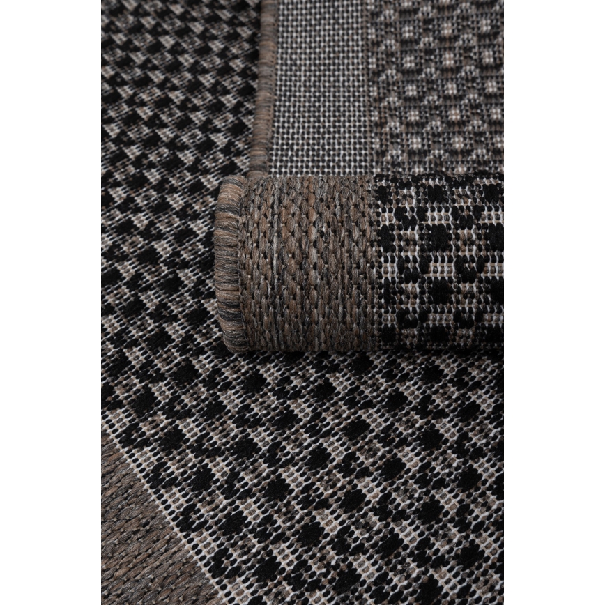 Kültéri szőnyeg EXPRESS NEW OUTDOOR 160x220 cm antracit/barna
