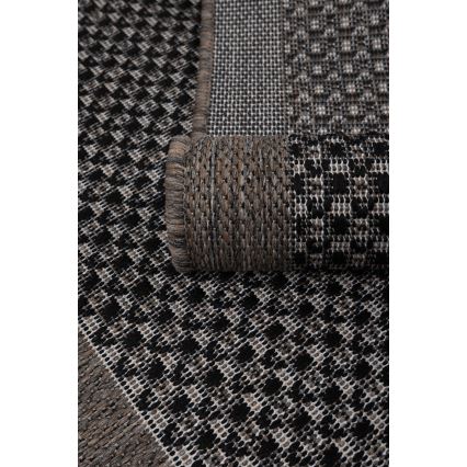 Kültéri szőnyeg EXPRESS NEW OUTDOOR 80x150 cm antracit/barna