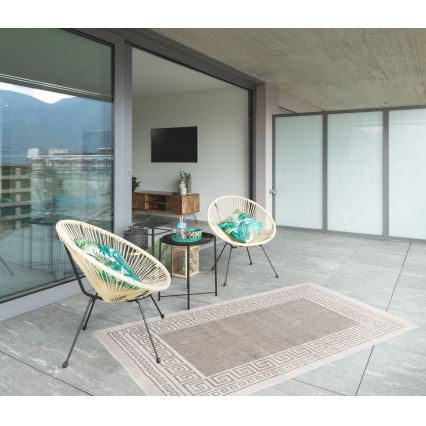 Kültéri szőnyeg EXPRESS NEW OUTDOOR 80x150 cm szürke/bézs