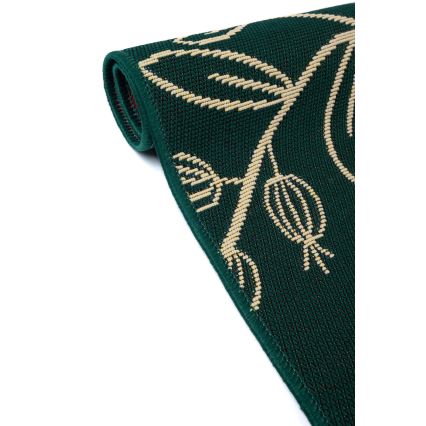 Kültéri szőnyeg JUNGLE 120x170 cm zöld/levélmintás