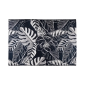 Kültéri szőnyeg JUNGLE 160×220 cm – fekete/fehér, leveles mintázat