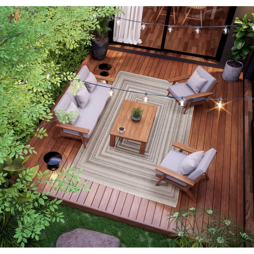 Kültéri szőnyeg ORIA 70x140 cm, szürke