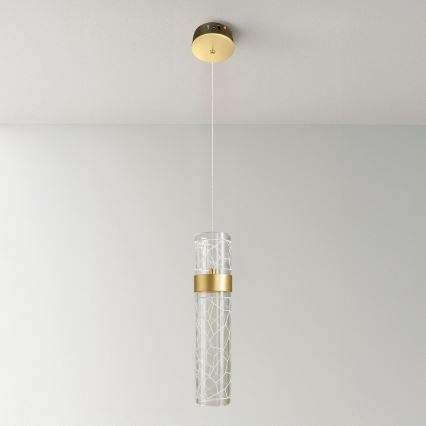 LAGOS csillár kábelen LED/8W/230V arany