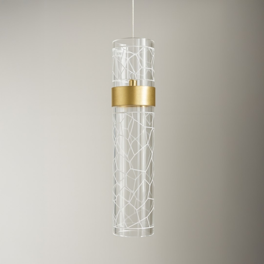LAGOS csillár kábelen LED/8W/230V arany
