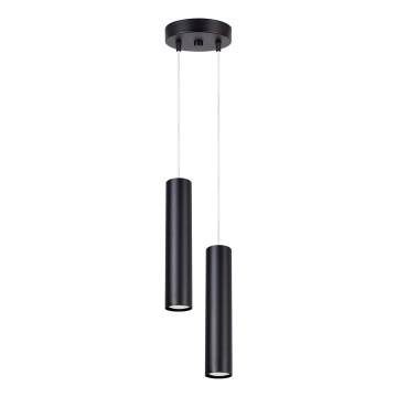 LAGOS kábeles csillár 2xGU10/10W/230V fekete