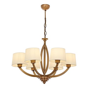 LAHORE láncos csillár 6xE27/40W/230V, bronz színű